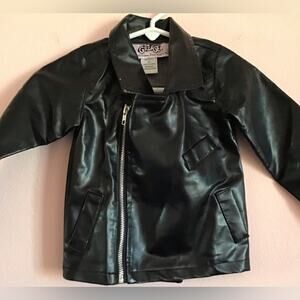 Grease toddler T birds faux leather jacket size 2T